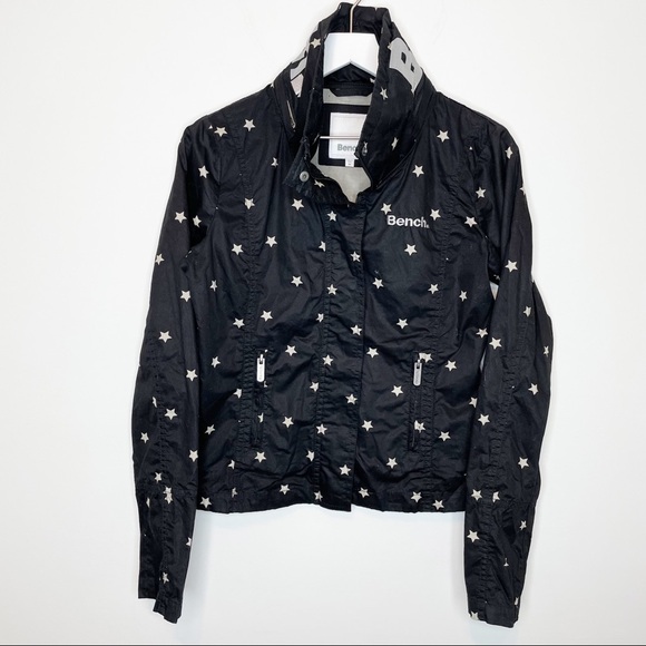 Bench Black White Start Jacket - RARE - Hood Zip Workout - Medium - Picture 1 of 10